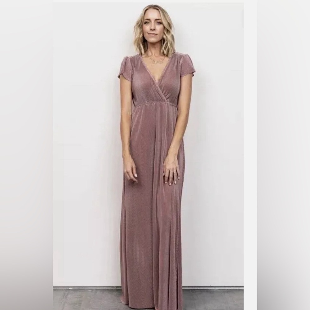 Baltic Born Athena Pleated Maxi Dress XS
